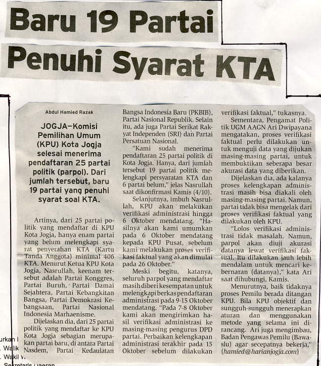 Kliping jogja terbaru